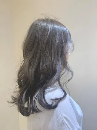 セミロング カラー ヘアアレンジ 店長/ 加藤 流菜のヘアスタイル