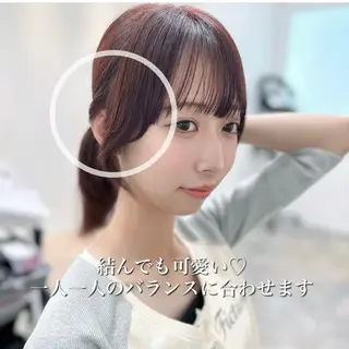 ロング カラー 伊藤 美奈穂のヘアスタイル