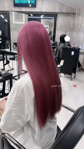 ロング カラー ハイトーン/ゆるふわ 🧚𖥔ׁTOMO♡のヘアスタイル