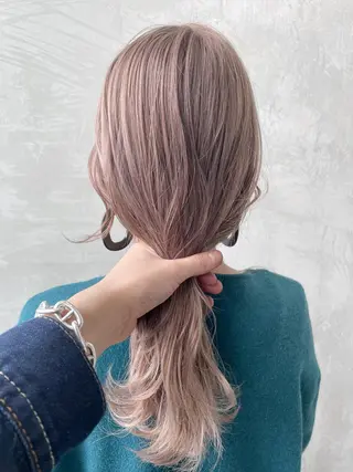 ミディアム カラー 韓国ヘア 店長NEGIのヘアスタイル