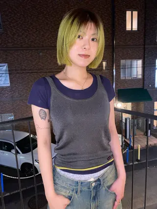 ショート YUUKI/ウルフ .ボブパーマのヘアスタイル