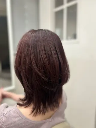 セミロング カラー ULUA ひまりのヘアスタイル