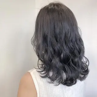 セミロング カラー ヘアアレンジ GiseL天神カラー 髪質改善/ブリーチのヘアスタイル