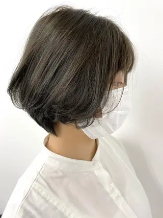 ミディアム カラー ブリーチなし暖色 💗AKARI💗のヘアスタイル
