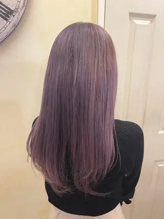 ロング カラー 岩谷/ブリーチ 🪽透明感カラーのヘアスタイル