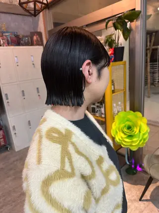 ショート モテ髪/ボブ/ショー ト/アダチフウトのヘアスタイル