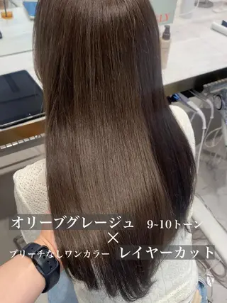 セミロング カラー パーマ ヘアアレンジ 小野寺瑞希 /最小顔カットのヘアスタイル
