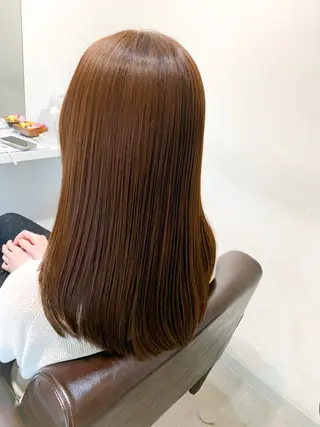 ロング パーマ ブリーチでもできる 縮毛矯正相原慎🌈のヘアスタイル