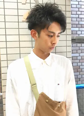 パーマ メンズ コマツリサ ROCCO eastのヘアスタイル