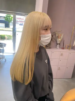ロング カラー 前橋 姫奈のヘアスタイル