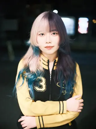 ロング カラー ヘアアレンジ T.a.g中崎町所属・個性爆弾💣 ダブルカラー/ゆかのヘアスタイル