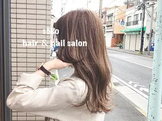 ロング カラー パーマ ヘアアレンジ メンズ キッズ ネイル マツエク・マツパ 🫧一気にあか抜け 🫧mayuのヘアスタイル