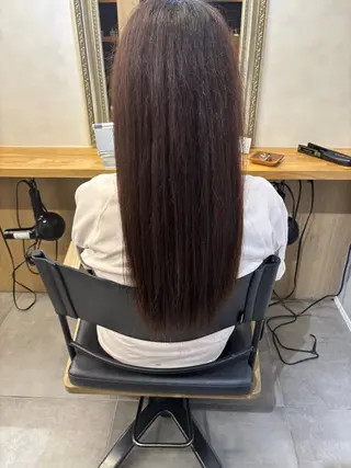 セミロング あん/縮毛矯正 /カラー/表参道のヘアスタイル