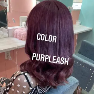 ミディアム カラー エクステ🩵ブリーチ 韓国ヘア🩵KAEのヘアスタイル