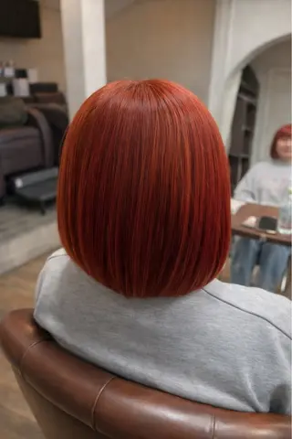 ミディアム カラー 川根 彩のヘアスタイル