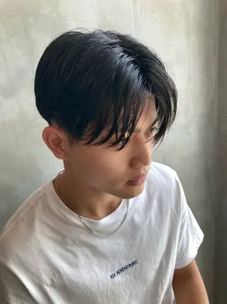 ショート パーマ メンズ 波巻きスパイラルパー マ/シャドウパーマ駿のヘアスタイル