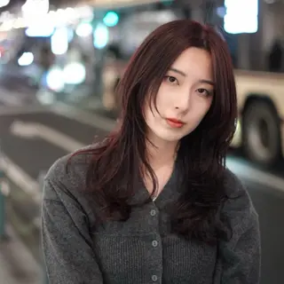 ロング カラー 【nui 茨木】 清水優のヘアスタイル