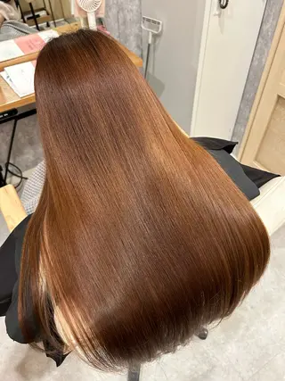 ロング カラー 似合わせ 顔周りYUUGAのヘアスタイル