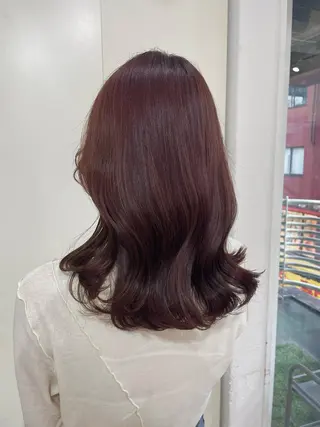 セミロング カラー 🦋透明感 艶カラー Rie🦋のヘアスタイル