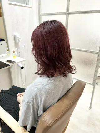 ミディアム 【ROSSO】 SHUHEIのヘアスタイル