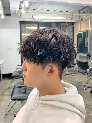 ショート パーマ メンズ メンズ特化美容師/ 藤戸 椋のヘアスタイル