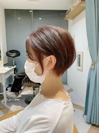 ショート カラー 🌟モテ髪ショート 🌟店長 津賀涼のヘアスタイル