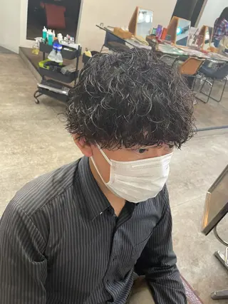 ショート パーマ メンズ特化パーマ 美容師/小泉賢徒のヘアスタイル