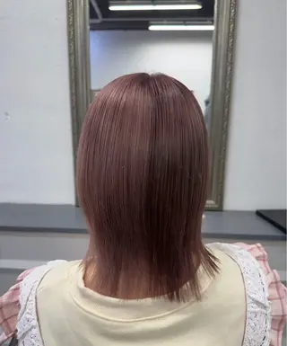 カラー 栗本 陽香/顔周りレ イヤー/透明感カラーのヘアスタイル