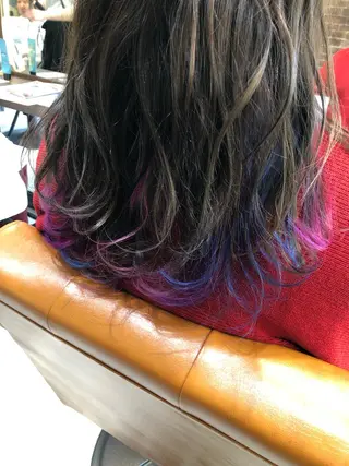 ロング カラー 松本 明日可のヘアスタイル