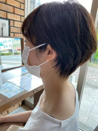 ショート カラー 日比 貴大/ minim hairのヘアスタイル