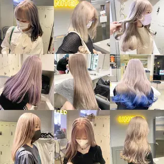 セミロング カラー 韓国/トレンド レイヤー【101】のヘアスタイル