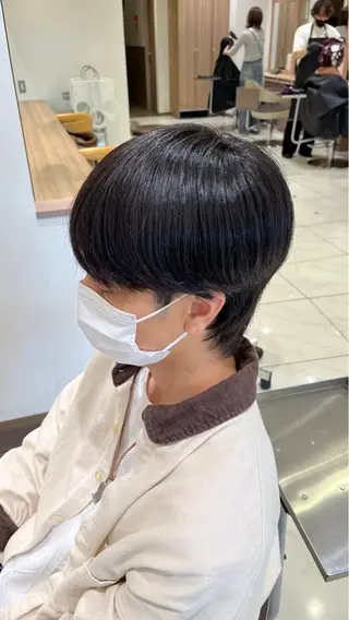 ショート パーマ メンズ メンズ毛流れ 縮毛特化/土屋丈のヘアスタイル