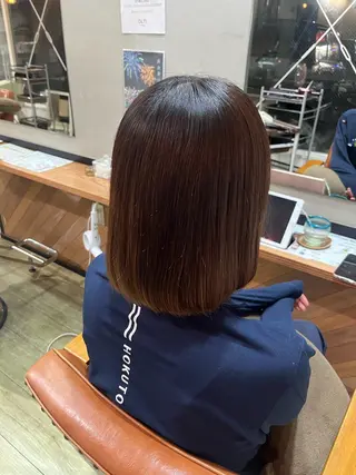 ミディアム 石江 奈琉のヘアスタイル
