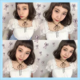 ミディアム カラー 韓国ヘア得意❤︎森澤 悠佳のヘアスタイル