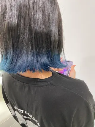 ミディアム カラー 神保 佑斗のヘアスタイル