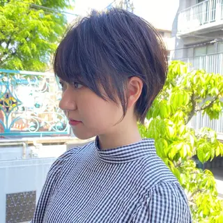 ショート ショート/レイヤー カット/服部タカノリのヘアスタイル
