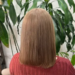 カラー 透明感/低ダメージ インナー🩵角田紗雪のヘアスタイル