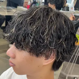 ミディアム カラー ヘアアレンジ メンズ fifth 石川 凪のヘアスタイル
