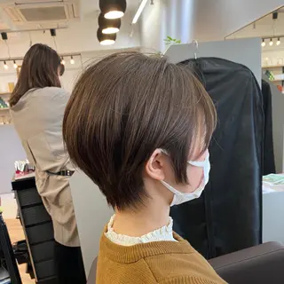 ショート ボブ、縮毛矯正👑 心斎橋/高城涼也のヘアスタイル