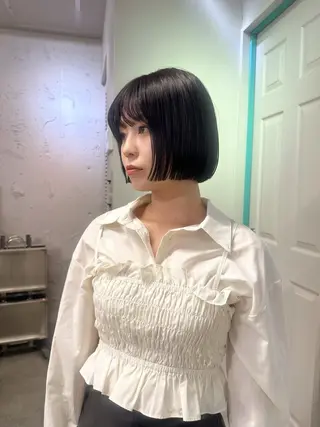 ショート ハッシュカット🎀 レイヤーカットのヘアスタイル
