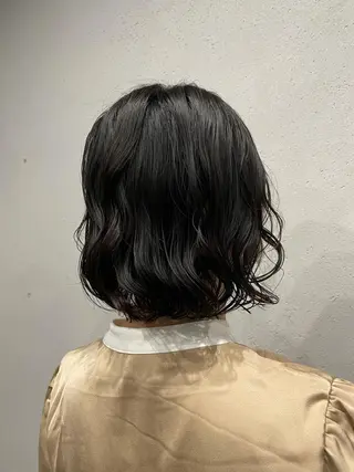 ミディアム カラー パーマ 吉田一輝 外国人パーマのヘアスタイル