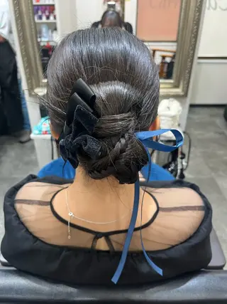 セミロング ヘアアレンジ 籾木 美優のヘアスタイル