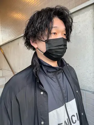 パーマ メンズ 大阪美容師 井上智博のヘアスタイル