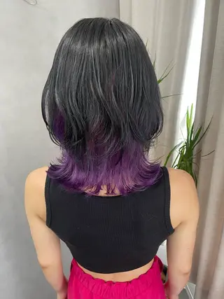ミディアム レイヤーカット/透明 感カラー🩵中村友美のヘアスタイル