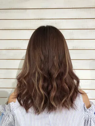 セミロング カラー 🧡艶髪ちゅるん髪 🫧🧡YUKI❄️のヘアスタイル