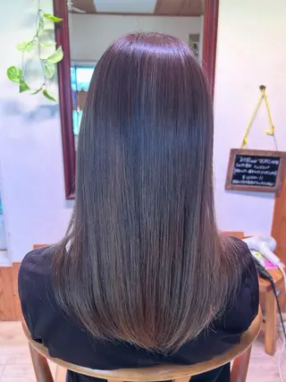 セミロング カラー 若松 絵美のヘアスタイル