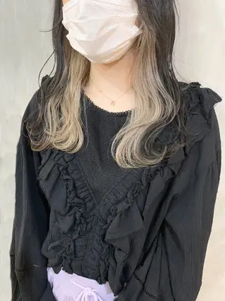ロング カラー なかの たくみのヘアスタイル