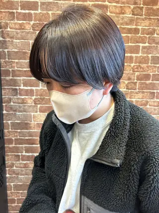 ショート カラー ヘアアレンジ メンズ 久木原 ゆりのヘアスタイル