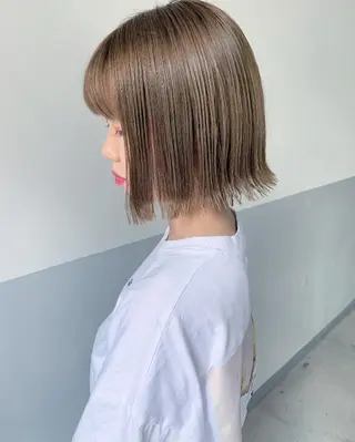 ミディアム カラー 🧡色落ちまで2度綺 麗なカラー🧡ヨシキのヘアスタイル