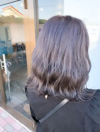 セミロング メンズスタイル バレイヤージュ　齋藤のヘアスタイル